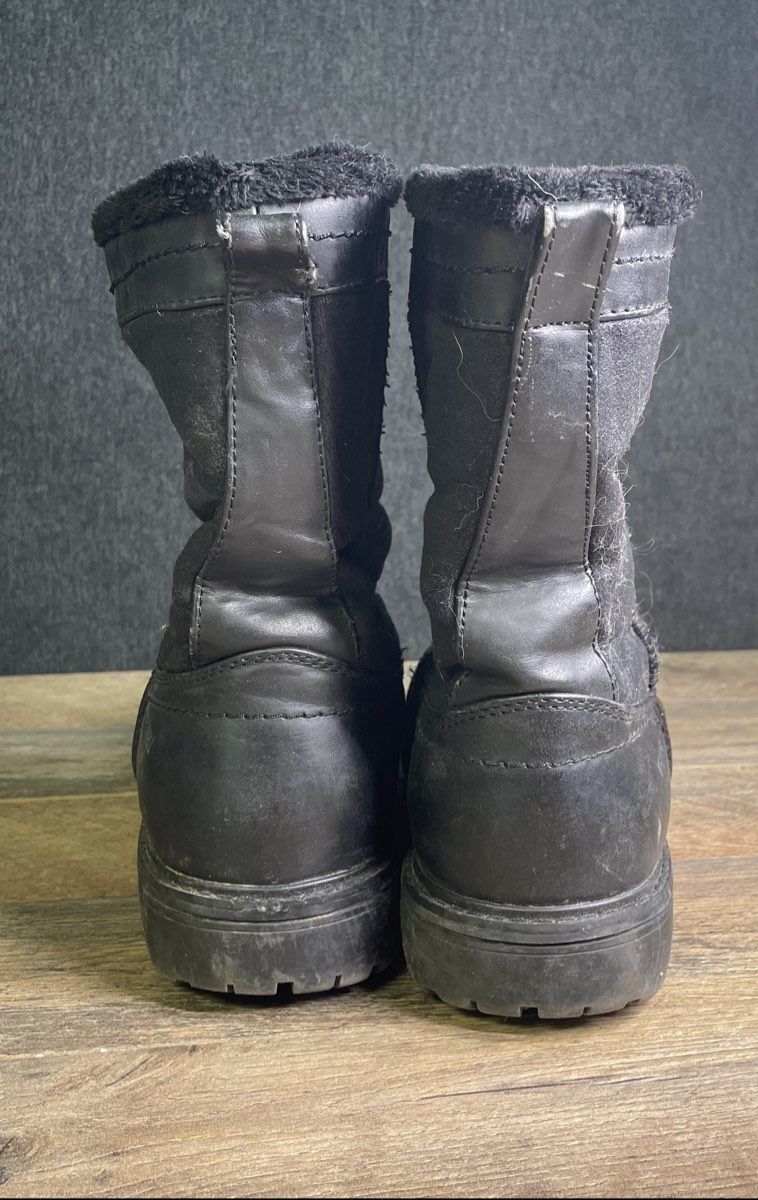 Khombu Black Insulated Pull-On Winter Snow Boots Men's Size 12