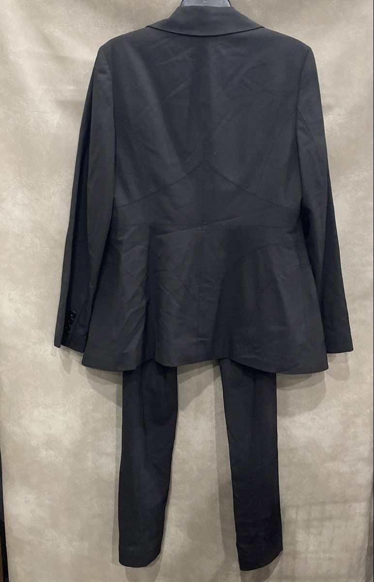 Classiques Entier Women's Black Wool Blend Blazer & Pants Suit Set Sz 12