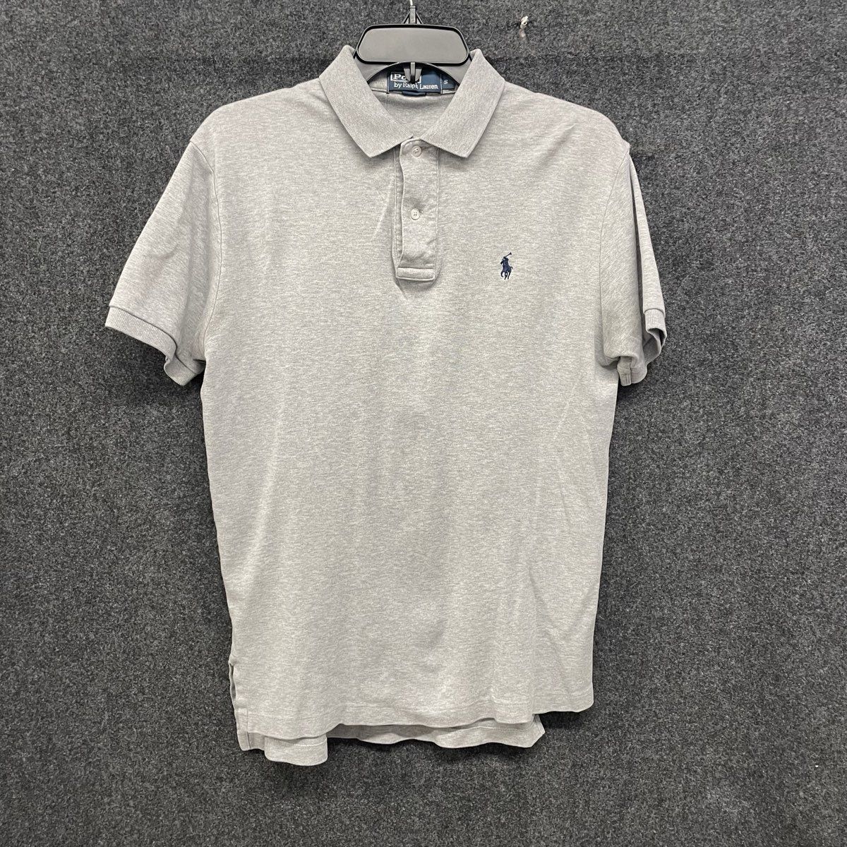 Polo Ralph Lauren Men's Gray Short Sleeve Heathered Pony Polo Shirt Sz S