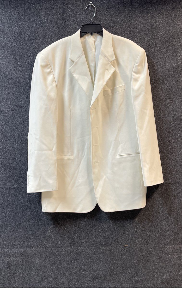 Vicci Uomo Men's White Italian Design 4-Button Solid Blazer Jacket Sz 44L