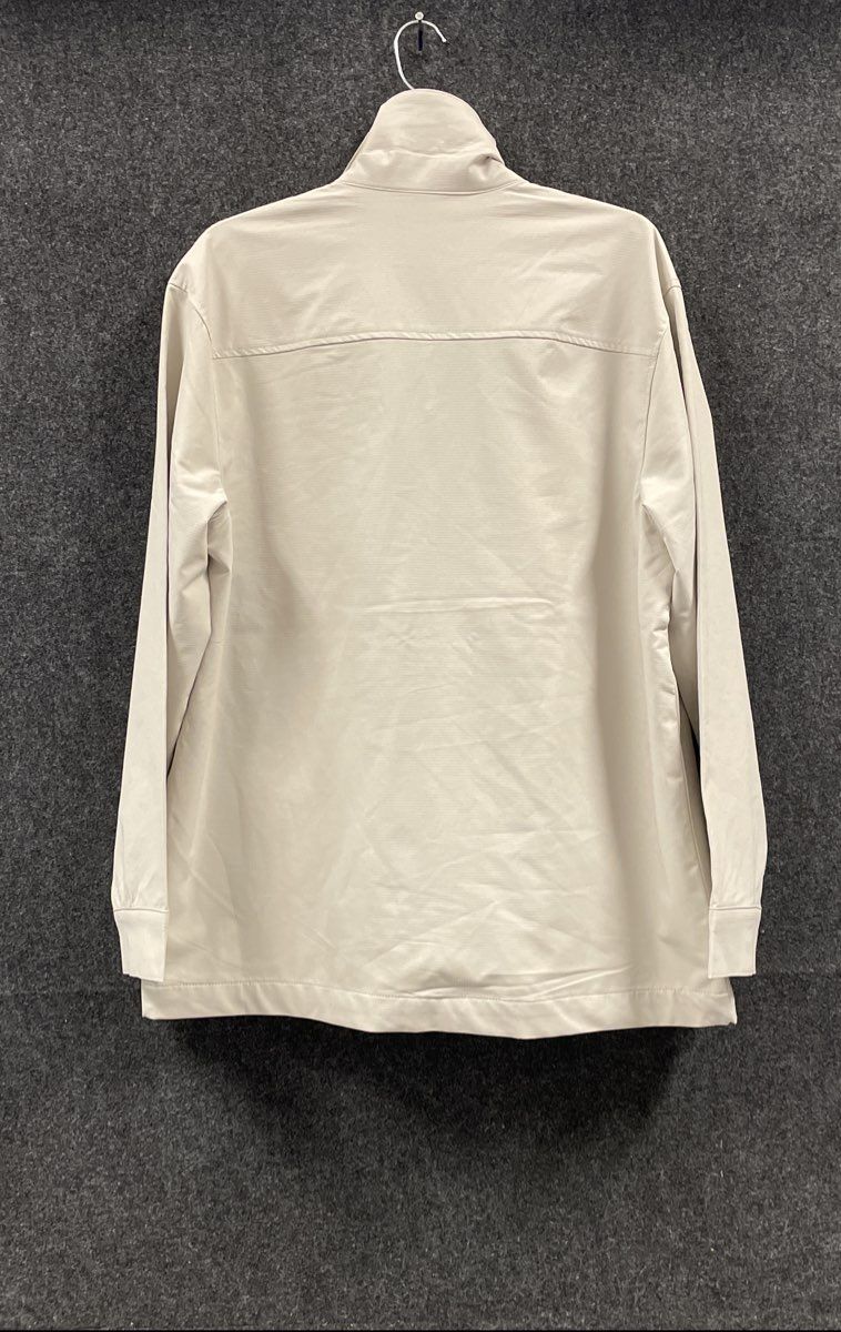 Tahari Women's Sand Snap Front Utility Shirt Jacket Grid Texture NWT Size M