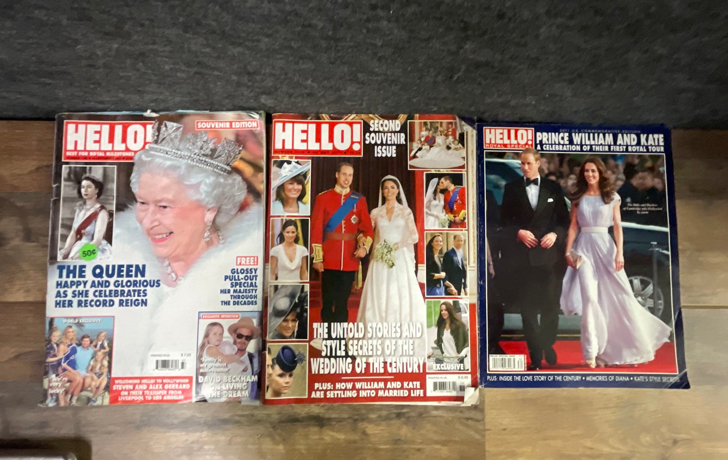 Hello! Magazine Lot of 3 Royal Family William Kate Wedding Queen Souvenir