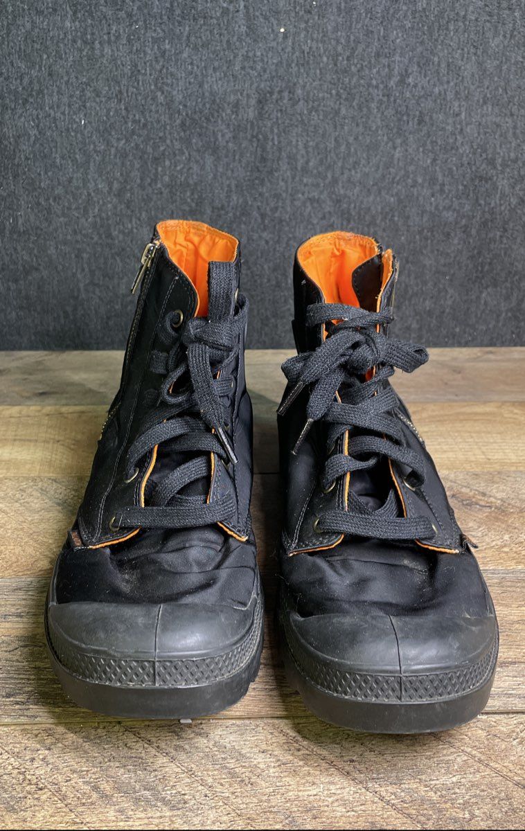 Palladium Pampa Hi Zip MA-1 Black Boots Men's Size 10.5