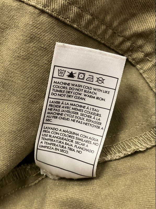 Hurley Women's Olive Green Military Utility Field Jacket Cotton Sz M