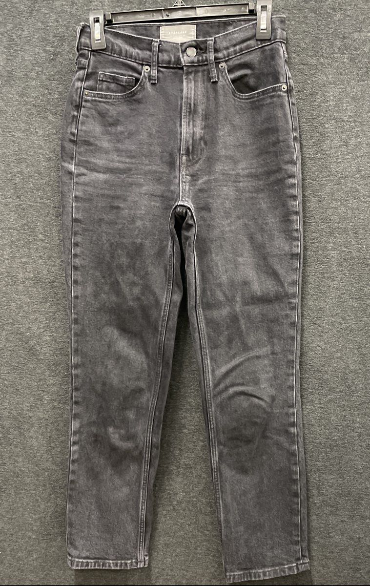 Everlane Women's The Original Cheeky Jean Washed Black High Rise Sz 25 Regular