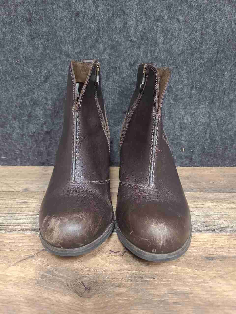 Timberland Earthkeepers Glancy 8543A Dark Brown Heeled Ankle Boots Size 8.5