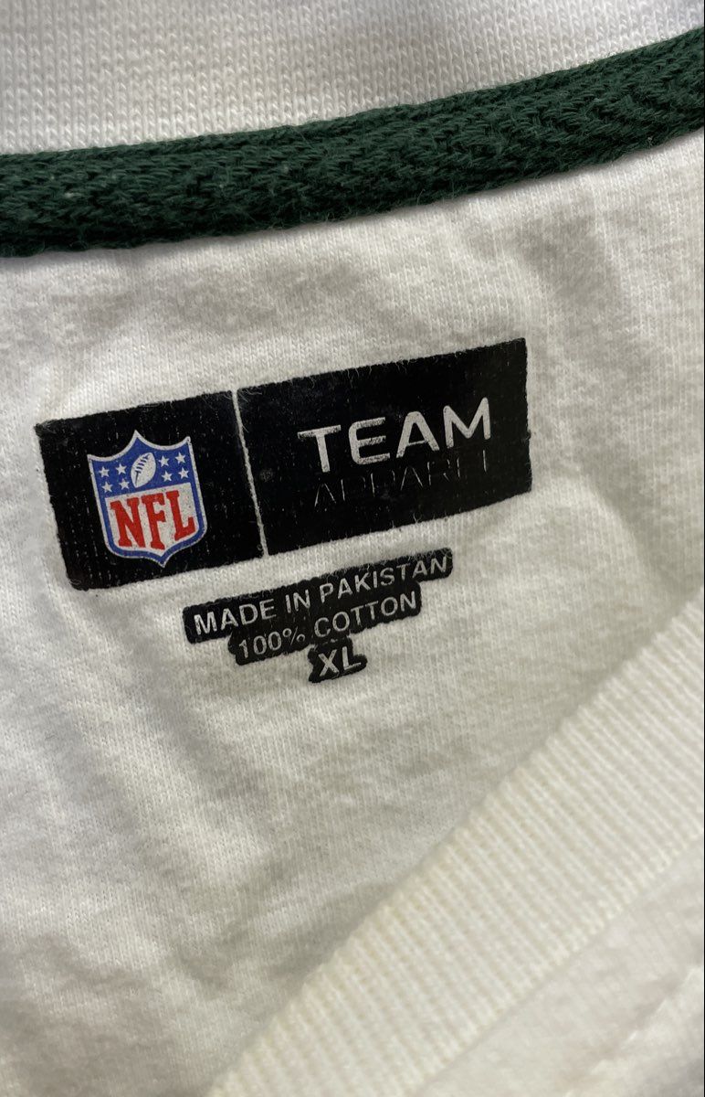 NFL Team Apparel Packers Men's LS T-Shirt Colorblock Starter Green White XL