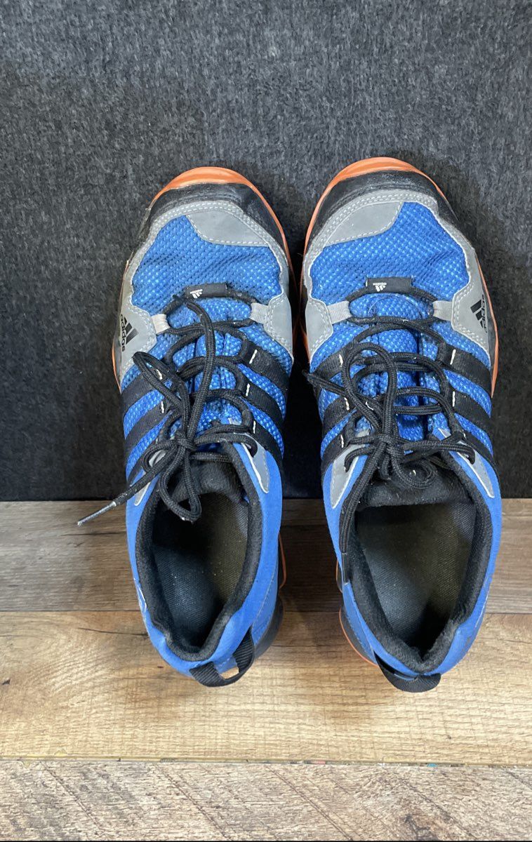 Adidas Terrex AX2 Blue Orange Black Grey Hiking Trail Sneakers Men's Size 8.5