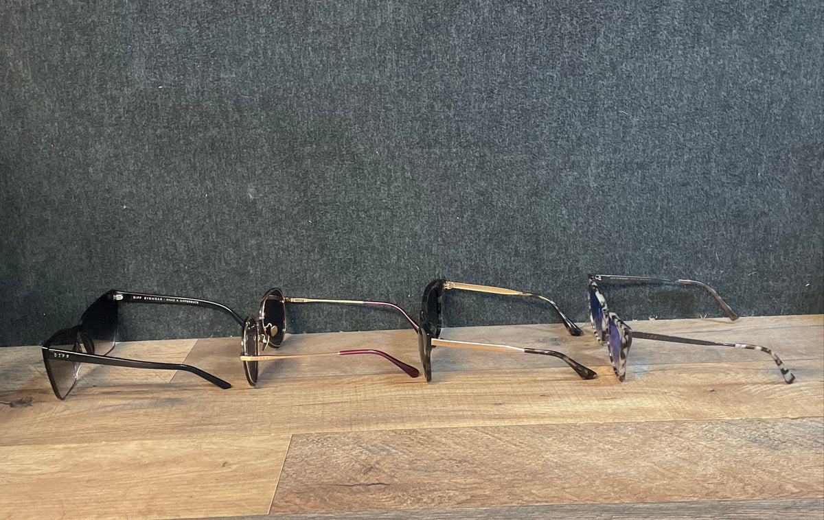 DIFF Women's Sunglasses Lot of 4 Becky Bella Cruz Goldie Tortoise Aviator