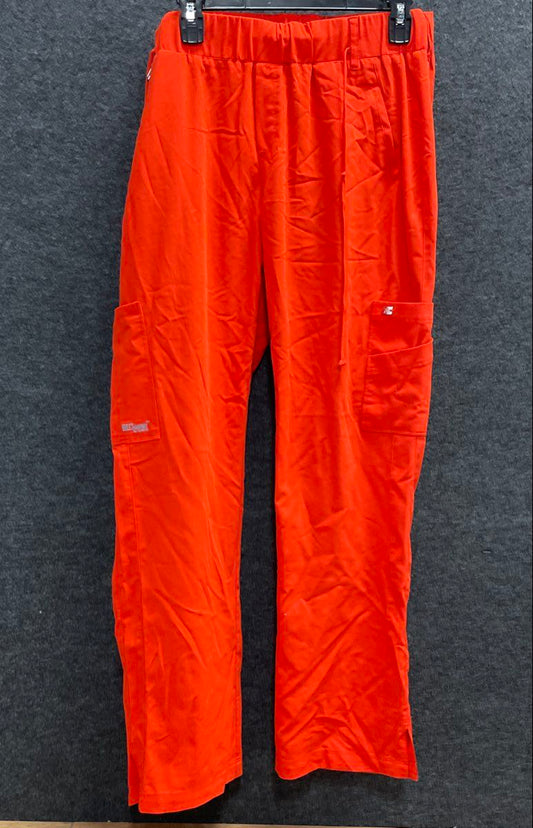 Grey's Anatomy by Barco Women's Signature Scrub Pants Orange Cargo Size L