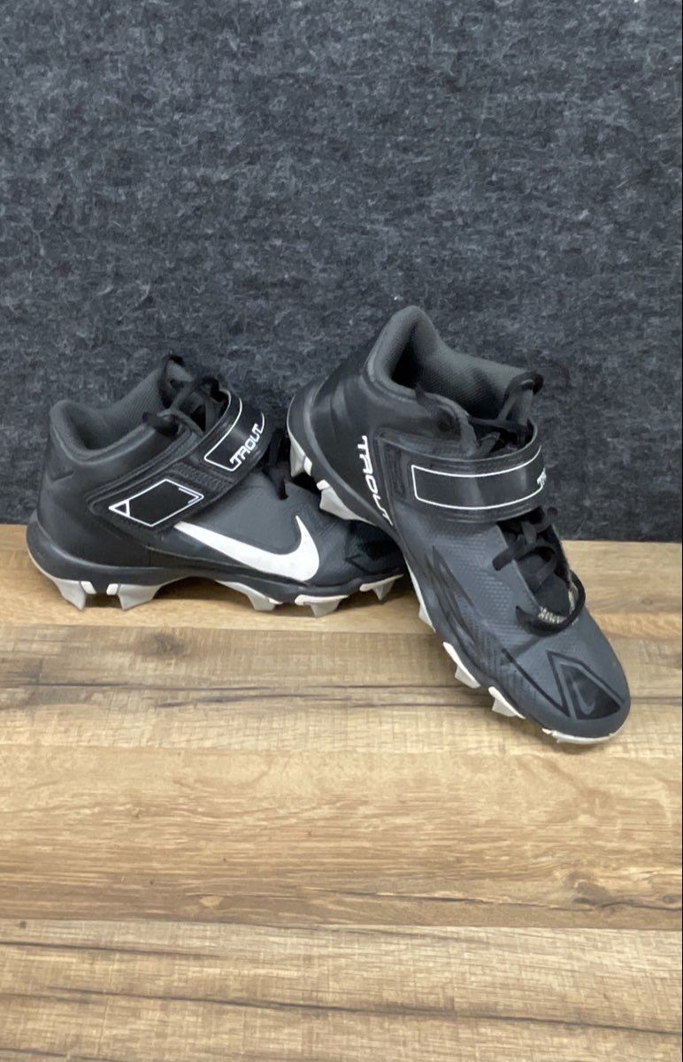 Nike Force Trout 8 Keystone Black White Baseball Cleats Size 6Y