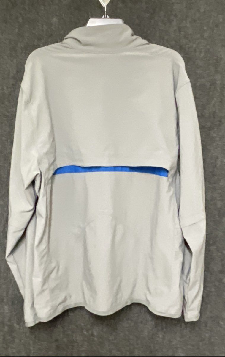 Nike Men's Gray Full Zip Fit Dry Training Running Jacket Blue Interior Sz XL