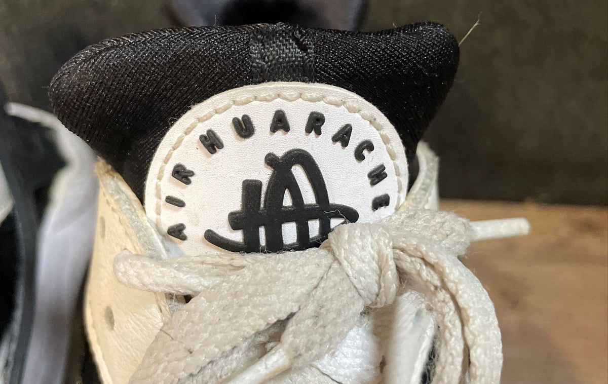Nike Air Huarache White Black Women's Sneakers Size 8