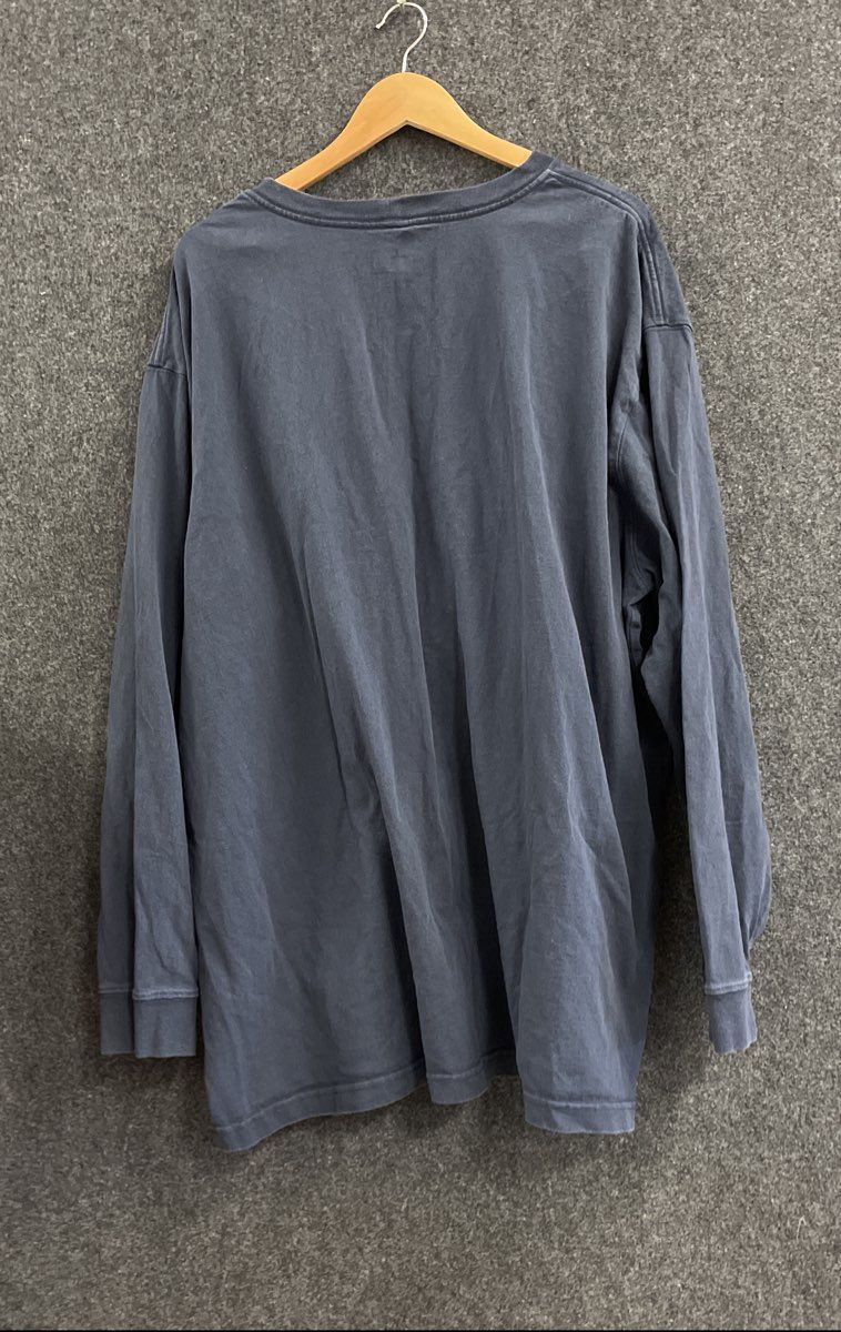 Carhartt Men's Navy Blue Long Sleeve Pocket T-Shirt Original Fit Size 3XL