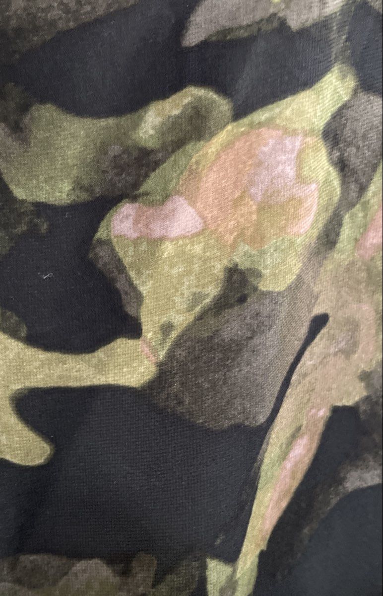 Kenneth Cole Women's Green Camouflage Sleeveless Lined Scoop Neck Dress Sz L