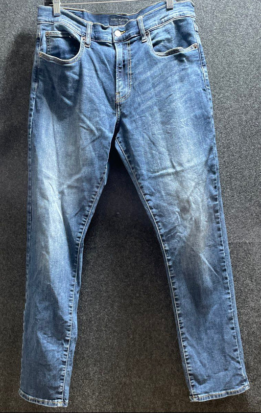 Lucky Brand Men's 412 Athletic Slim Blue Faded Jeans Sz 32x32