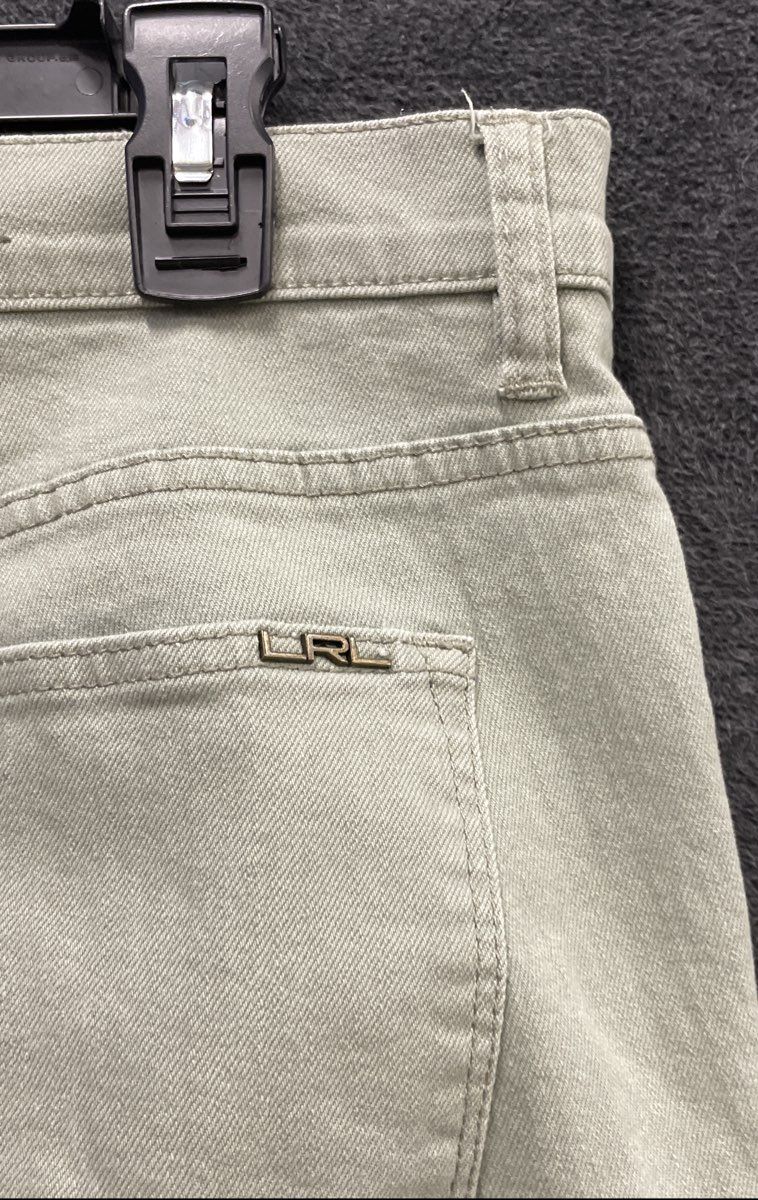 Lauren Ralph Lauren Women's Sage Green Modern Straight Cropped Pants Sz 14