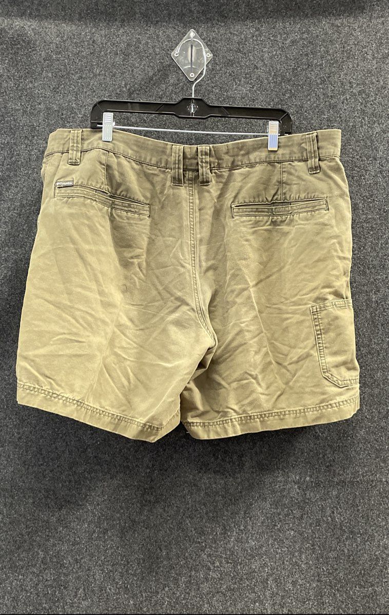 Columbia Men's Olive Green Cotton Utility Canvas Hiking Shorts 8 Inseam Sz 42
