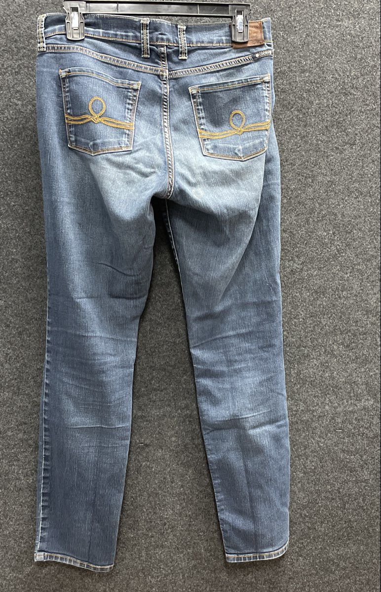 Lucky Brand Women's Blue Ankle Jeans Medium Wash Whiskered Size 8/29
