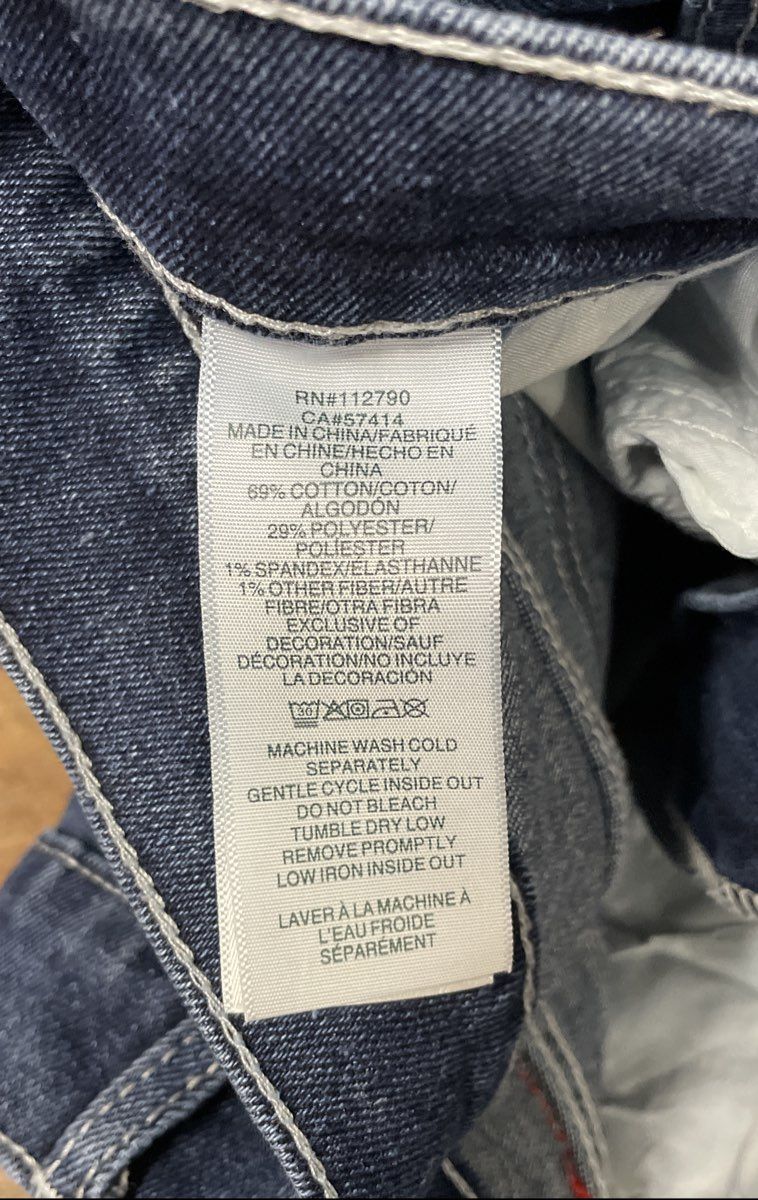True Religion Men's Geno Relaxed Slim Jeans Blue Flap Pocket Size 34