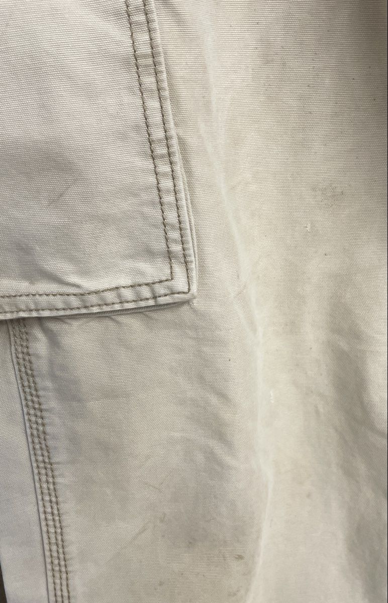 Carhartt Men's Tan Relaxed Fit Cotton Canvas Cargo Work Pants Size 38x36