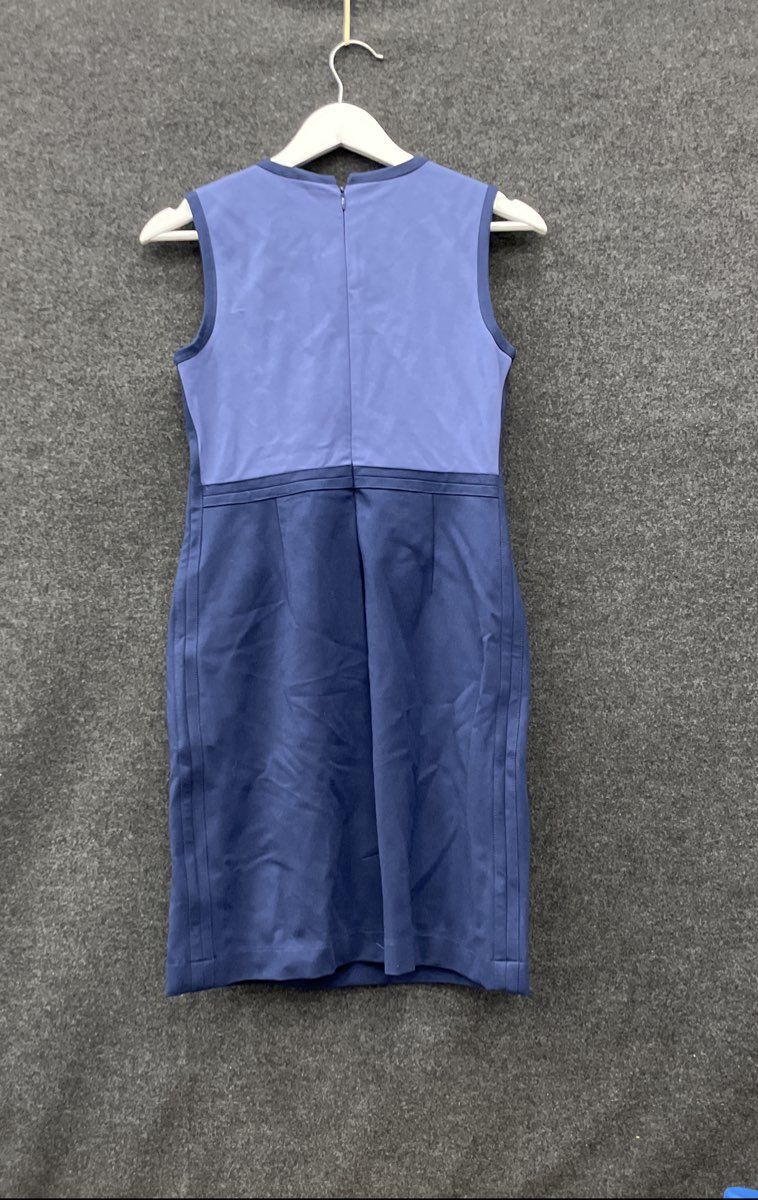 Lands' End Women's Blue Twilight Sky Colorblock Sheath Dress Pockets NWT Size 4