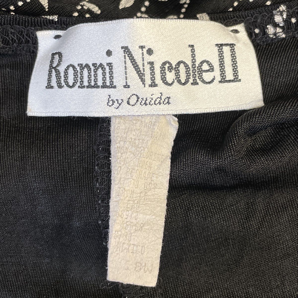 Ronni Nicole Women's Black White Leaf Vine Print Sleeveless Maxi Dress Sz 18W