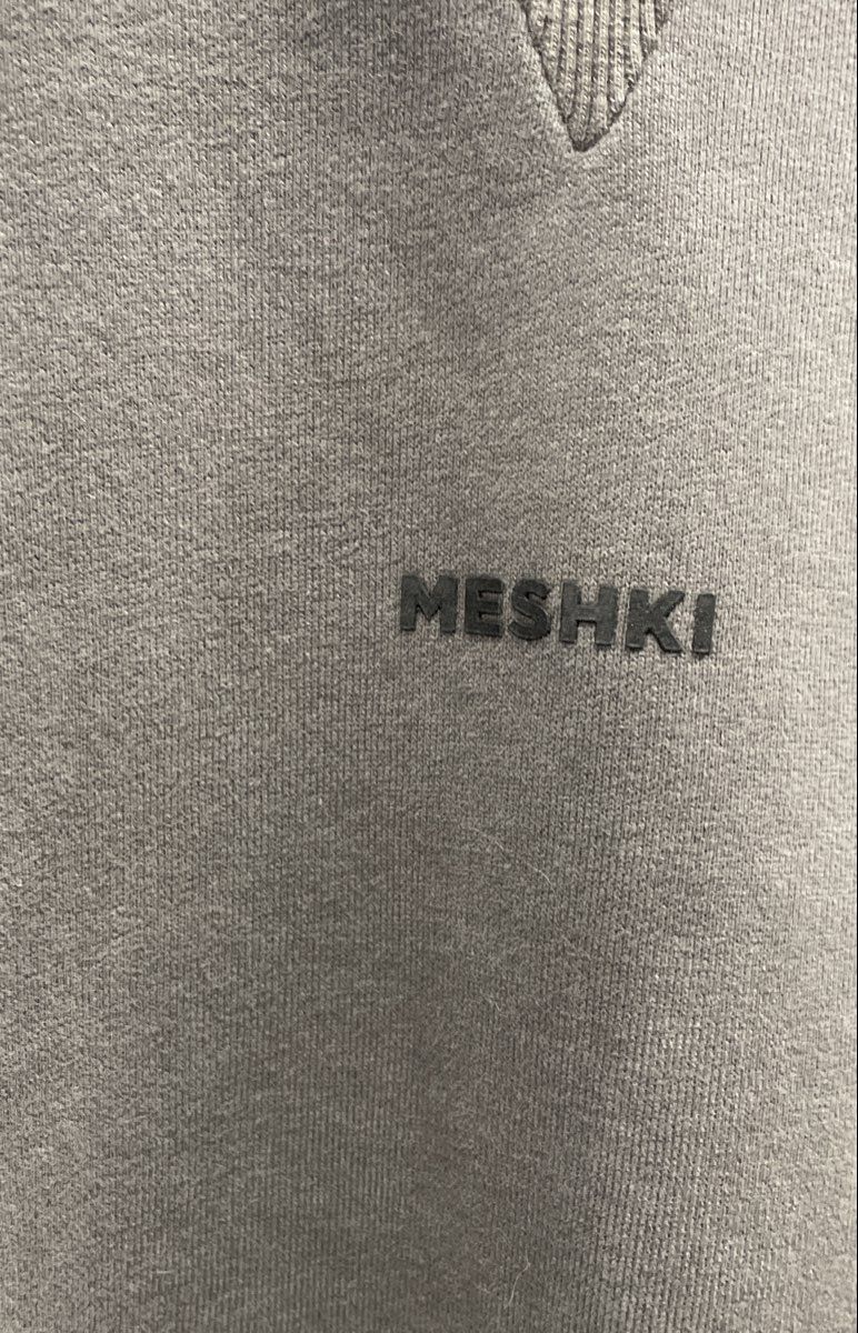 Meshki Women's Grey Crewneck Sweatshirt Logo Sydney Coordinates Sz S