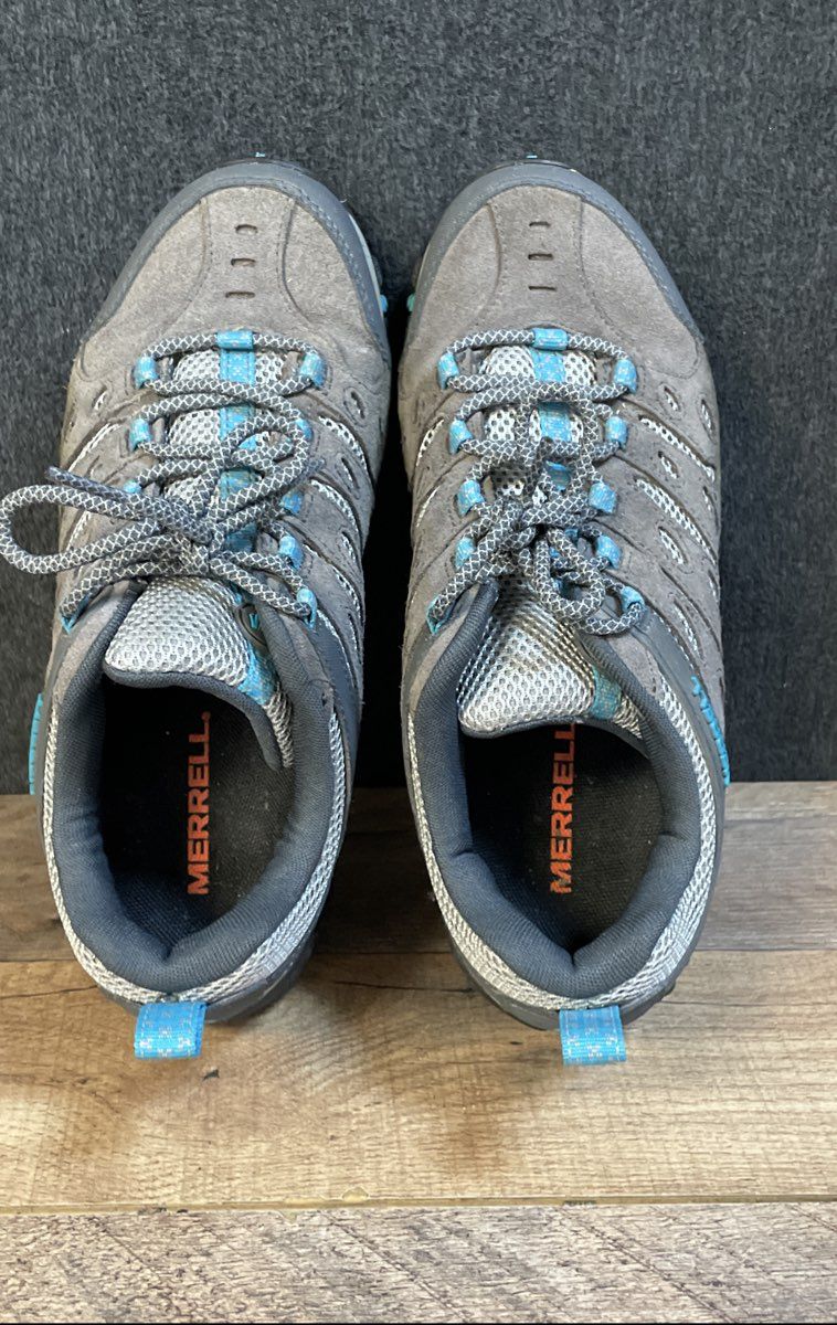 Merrell Siren Edge Q2 Gray Turquoise Women's Hiking Shoes Size 8