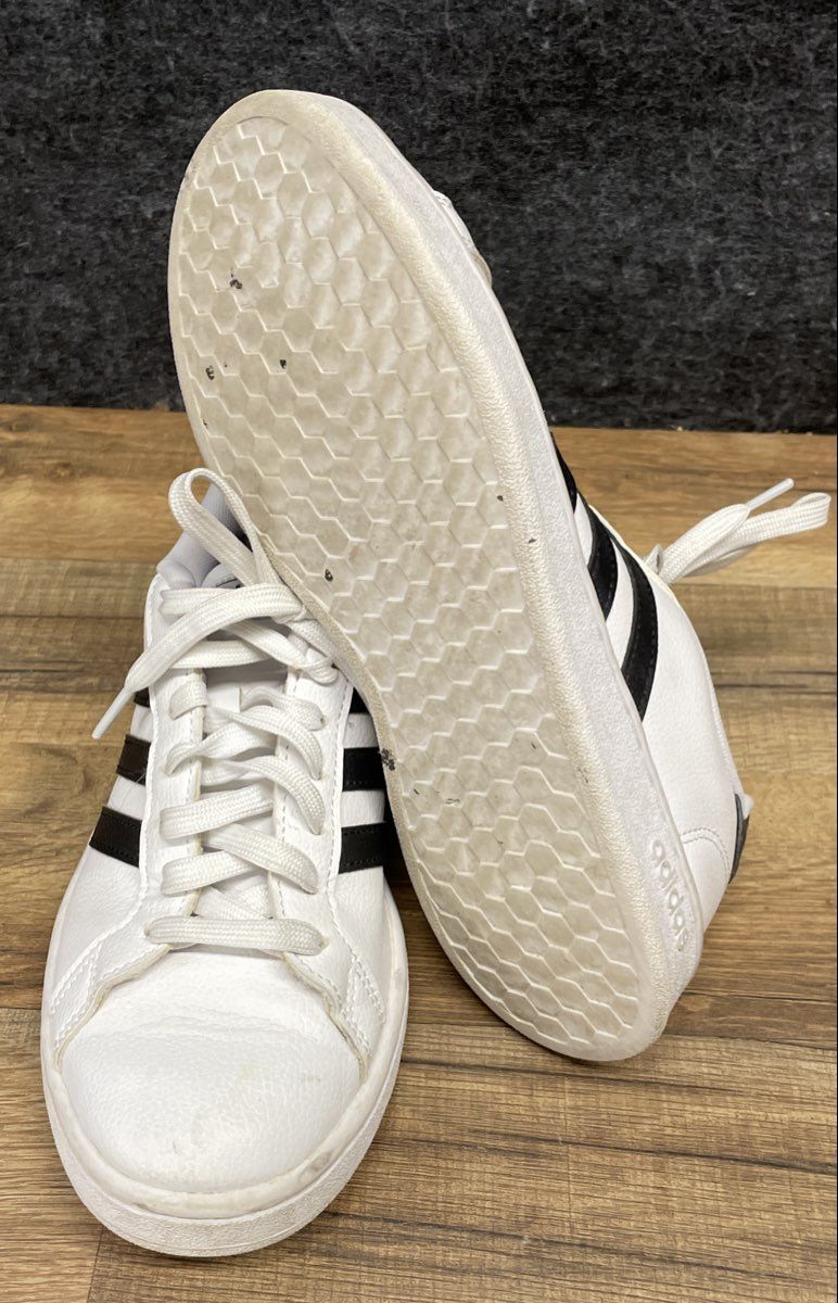 Adidas Grand Court White Black Sneakers Women's Size 7