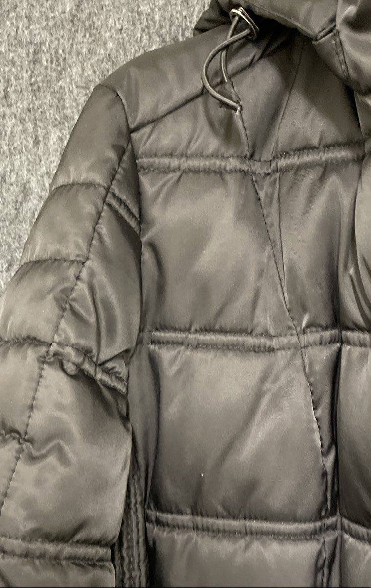 Nautica Women's Black Water Resistant Hooded Quilted Puffer Jacket Sz L
