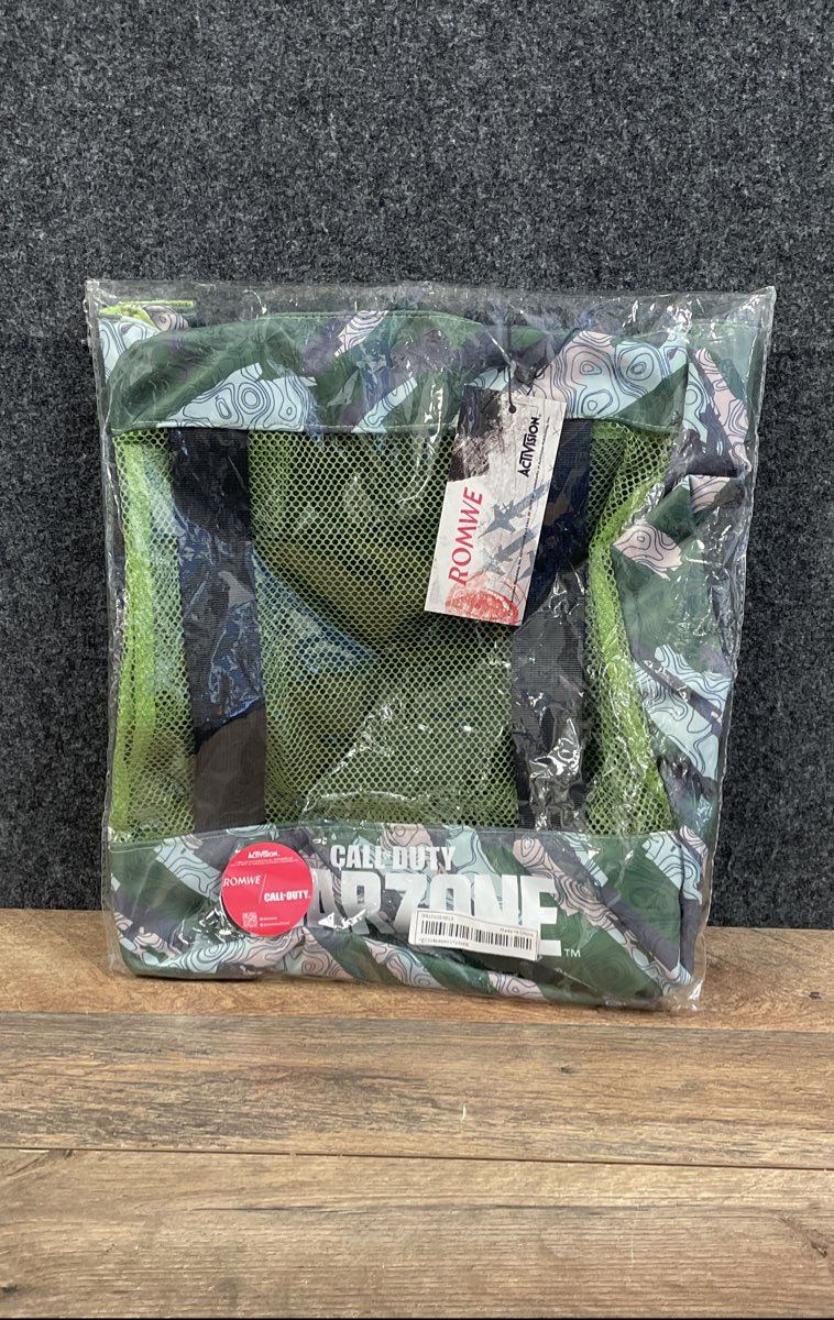 Romwe Call of Duty Warzone Mesh Bag Backpack Activision 2022 New Sealed