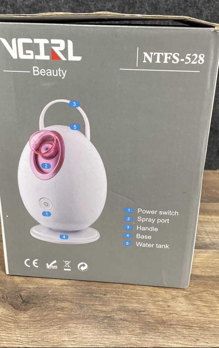 Vgirl Beauty Egg Facial Steamer Constant Temperature NTFS-528 White Pink