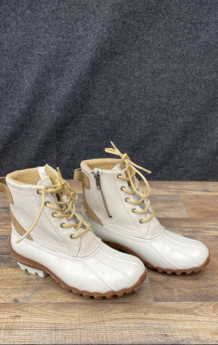 Wolverine Torrent Waterproof White Leather Duck Boots Men Size 11
