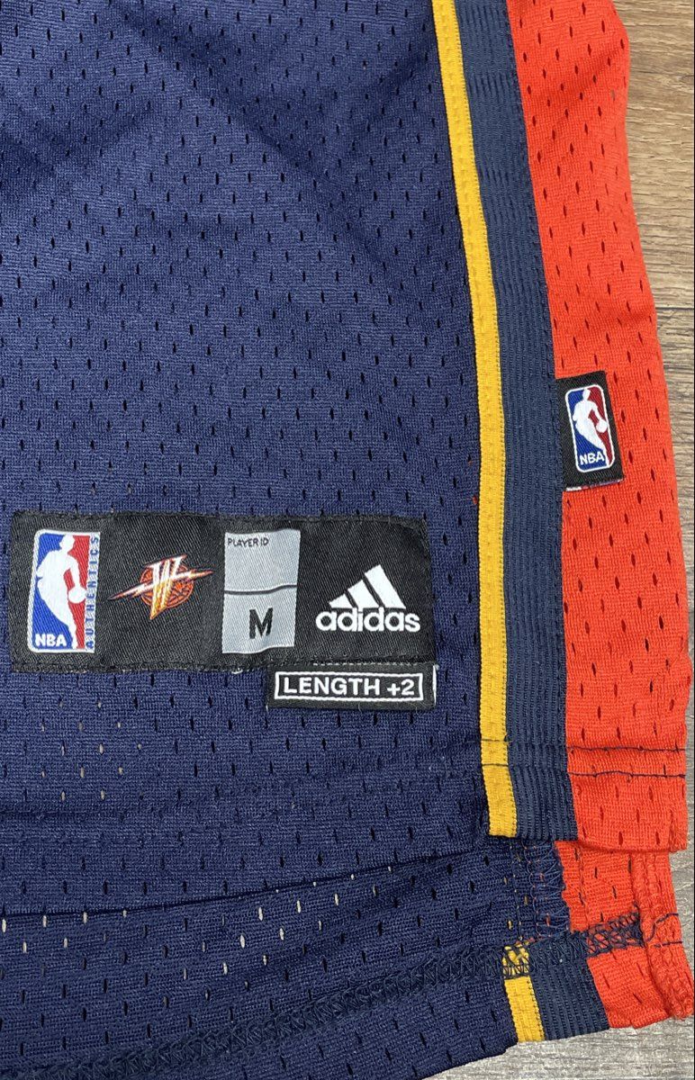 Adidas Kids Golden State Warriors Baron Davis #5 Navy Basketball Jersey Sz M
