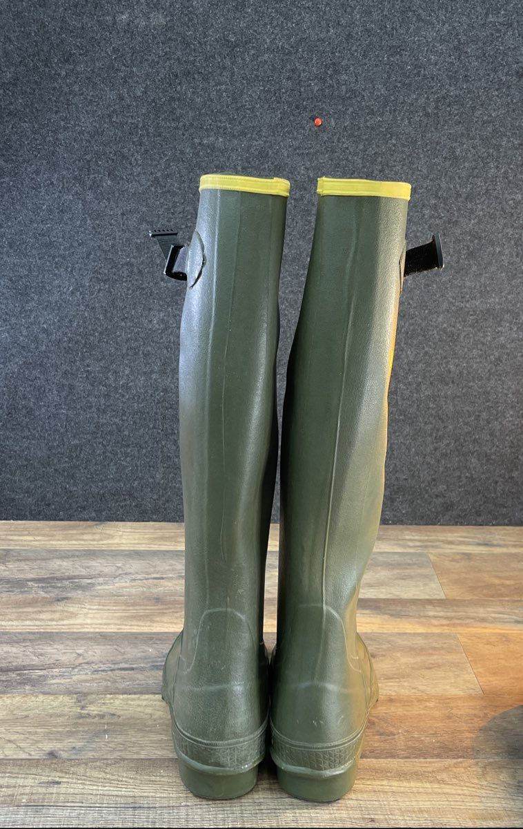 LaCrosse Grange Rubber Hunting Boots 18" Men's Size 6 OD Green Cleated