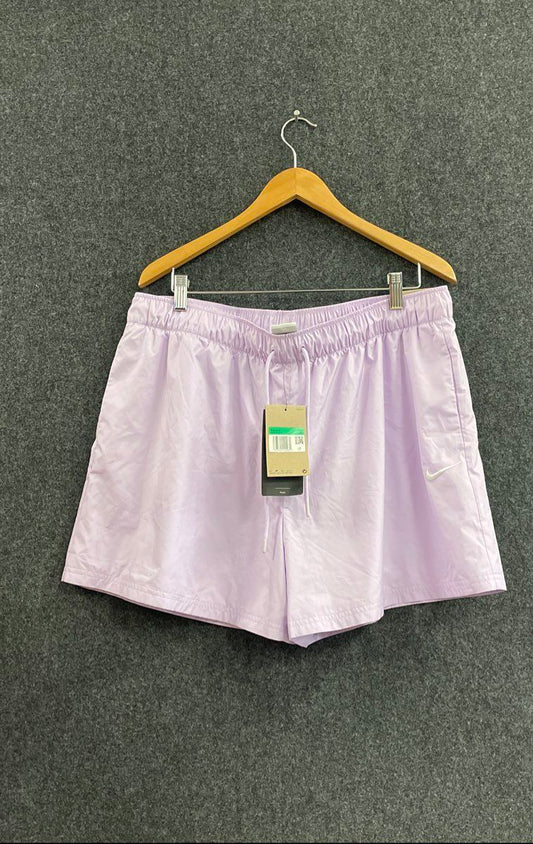 Nike Women's Lavender Mesh Lined Recycled Athletic Shorts NWT Sz XL