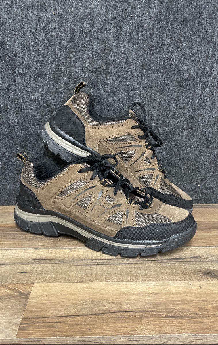 S Sport by Skechers Men's Brown Black Trail Hiking Sneakers Size 10.5