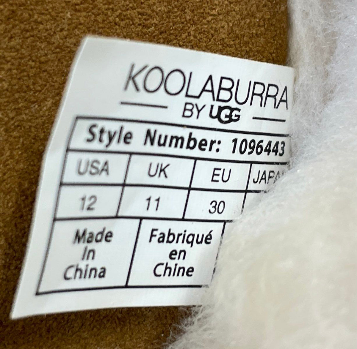 Koolaburra by UGG Victoria Chestnut Suede Faux Fur Youth Kids Boots Size 12