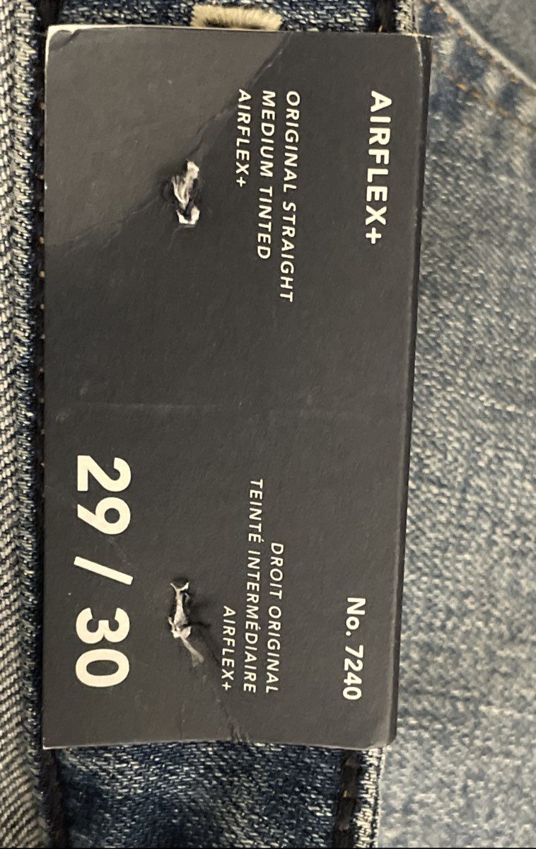 American Eagle Men's Original Straight Airflex+ Jeans Medium Tinted NWT 29x30