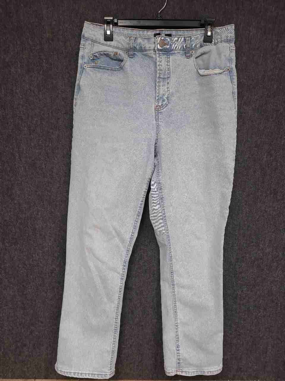 Frye Women's Light Wash High Rise Straight Leg Stretch Denim Jeans Sz 12/31