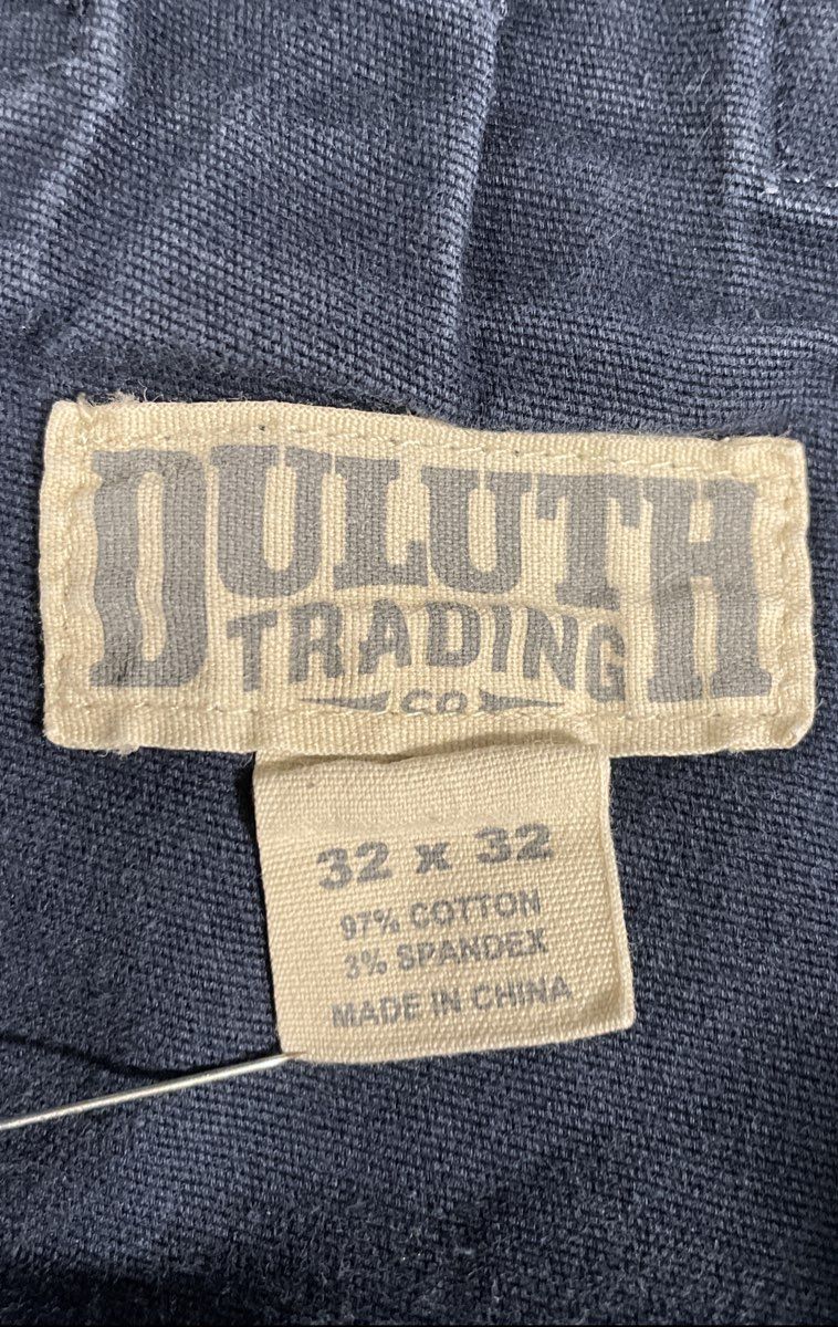 Duluth Trading Co Men's Blue Fire Hose Flex Cargo Work Pants Sz 32x32