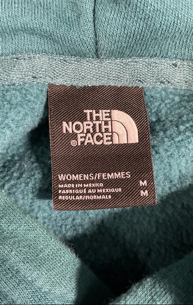 The North Face Women's Teal Pullover Hoodie Half Dome Logo Size M