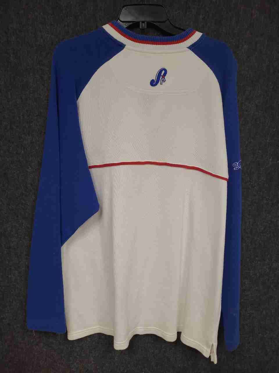 Vintage 90s South Pole Y2K Streetwear 1/4 Zip Embroidered Pullover Sz L