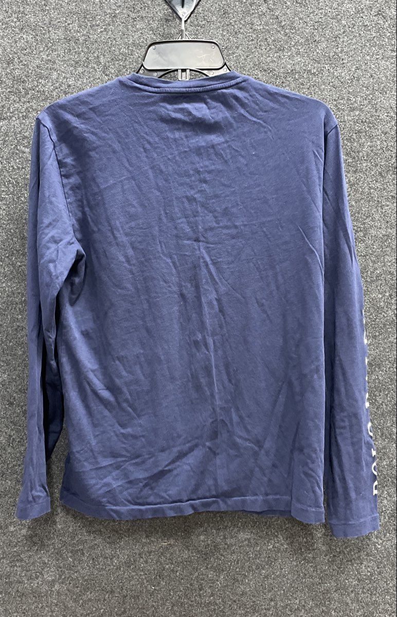 Polo Ralph Lauren Men's Navy Big Pony Long Sleeve T-Shirt Custom Slim Fit Sz S