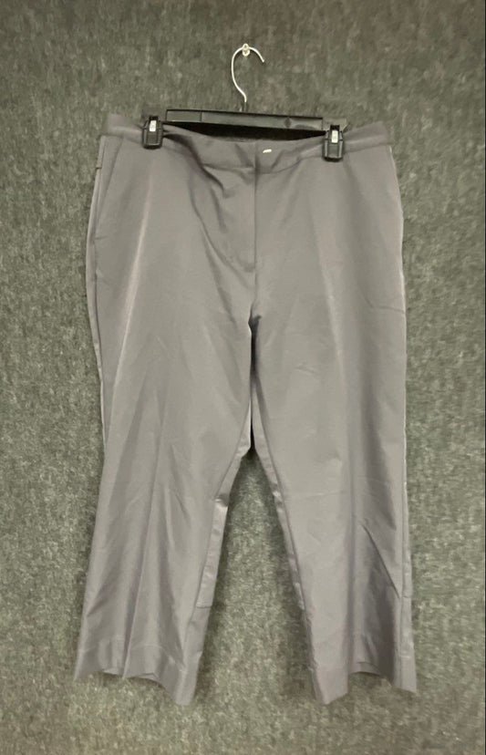 adidas Golf Women's Gray Stretch Performance Pants Size 14 NWT