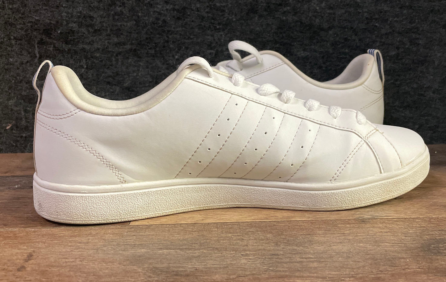 Adidas VS Pace White Core Black Low Top Men's Sneakers Size 11