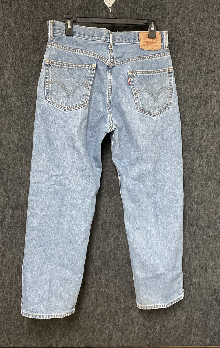 Levi's Men's 550 Relaxed Fit Tapered Light Wash Blue Denim Jeans Sz 34x29