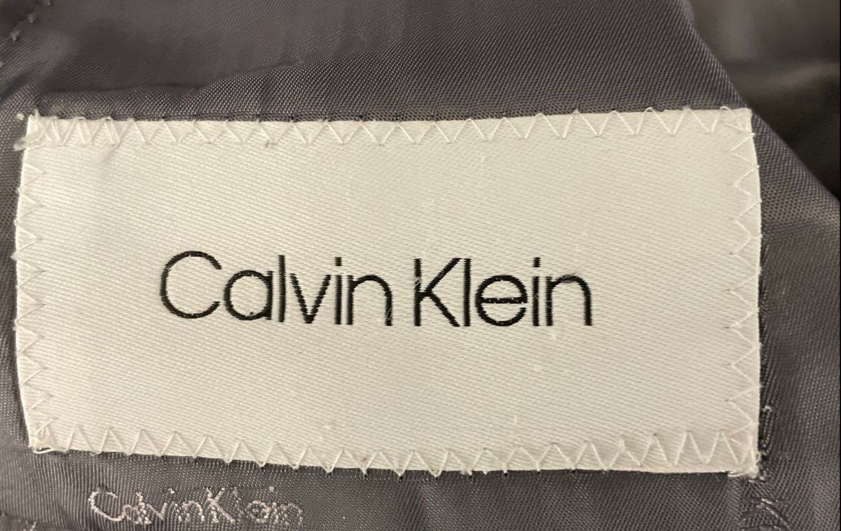 Calvin Klein Men's Gray Wool Natural Stretch 2-Button Blazer Sz 44 R