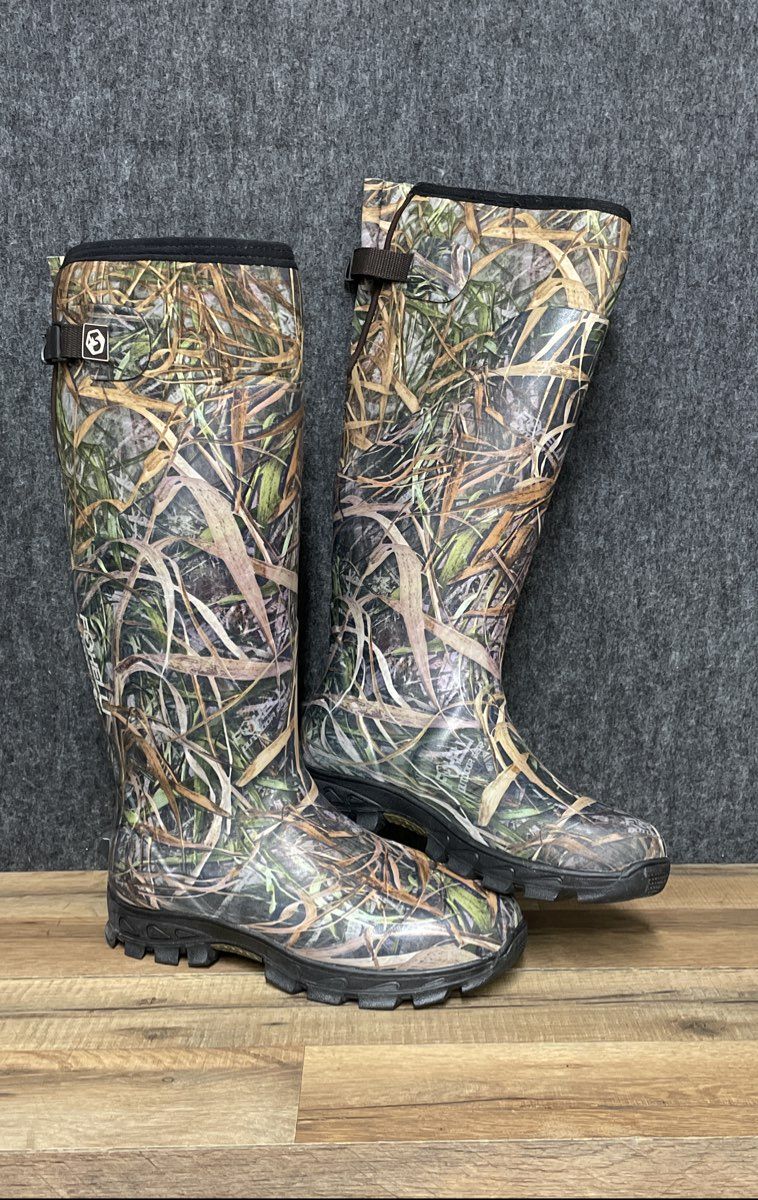 Foxelli Outdoor Gear Neoprene Hunting Boots Waders Size 9 Camo Rubber